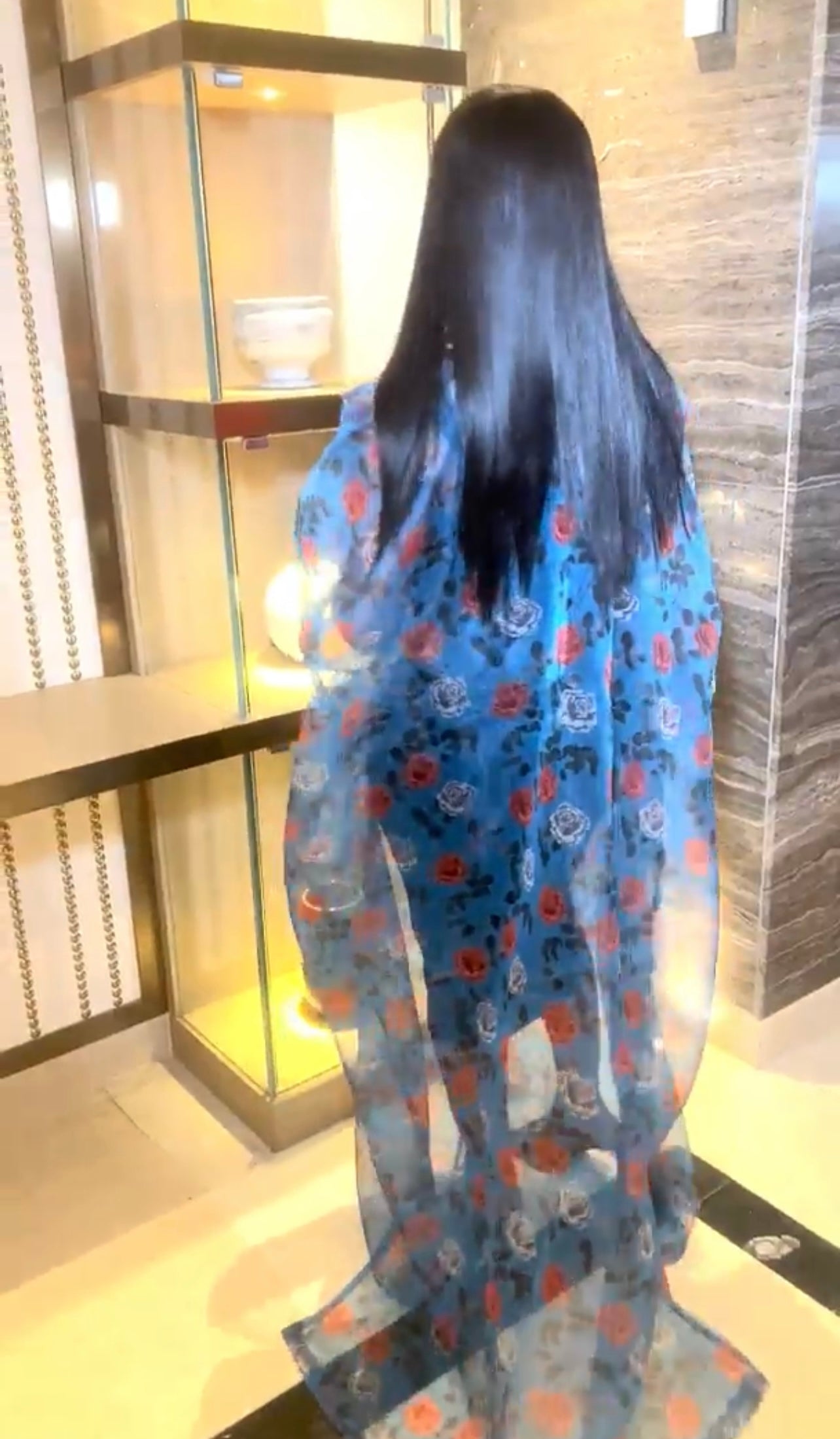Bubu - Blue/ red embroidery