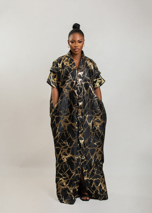 Kimono Agbada Silk Brocade