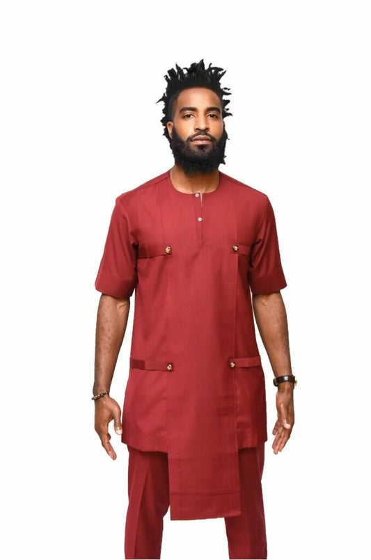 Senator Men with Button Detail